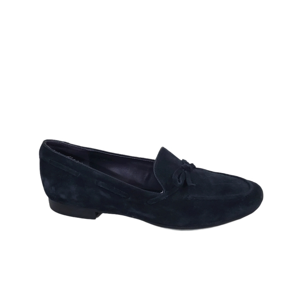 VanELI Navy Blue Suede Moccasin Loafers EUC